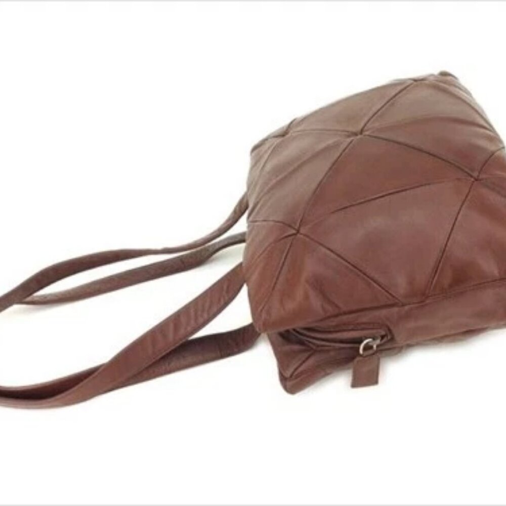 Prada Tote bag Brown Lamb leather Woman unisex Authentic Used T9087 - Picture 5 of 9